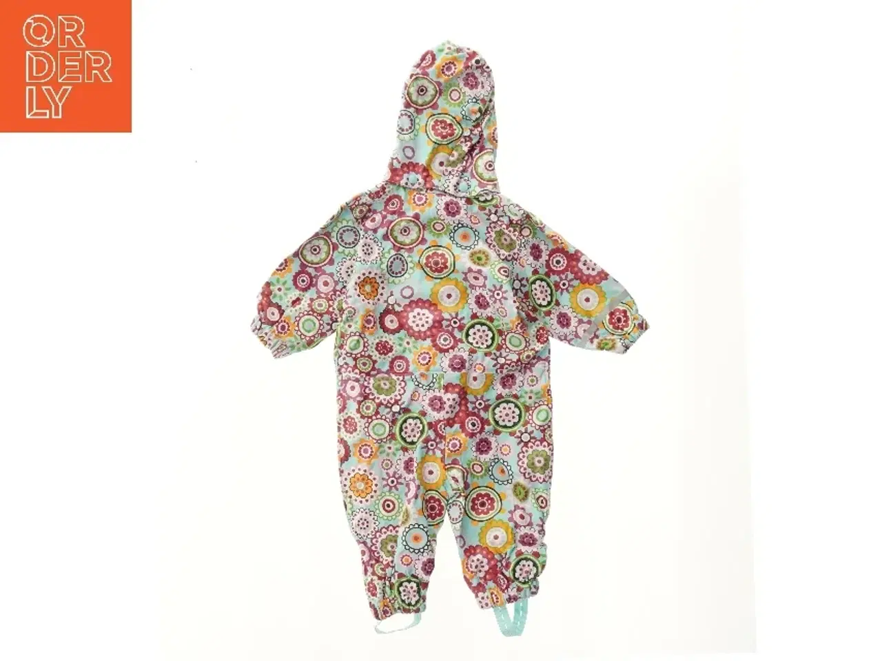 Billede 2 - Vandafvisende heldragt til børn med blomsterprint fra Me Too (str. 74)