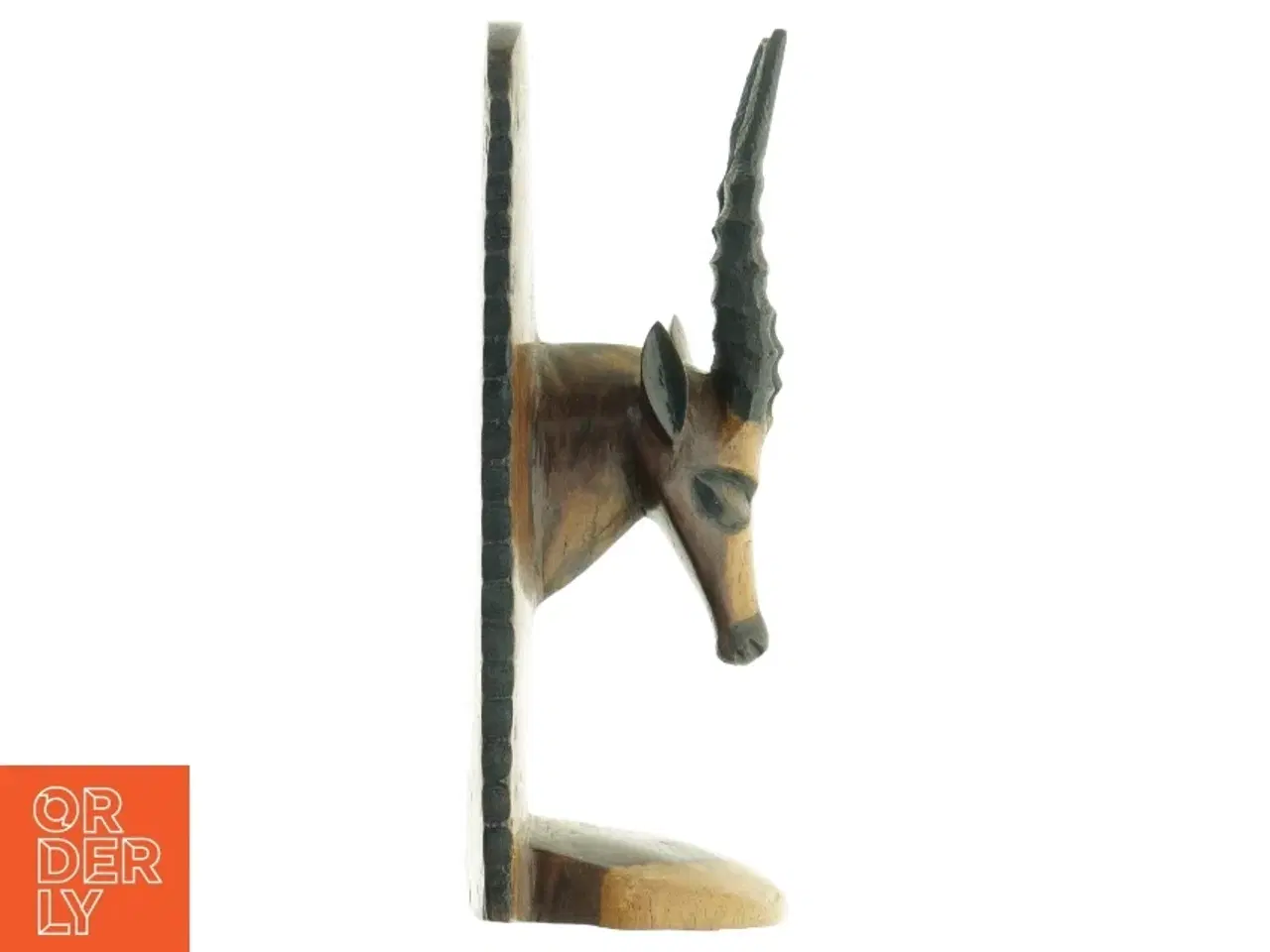 Billede 1 - Bogstøtte med antilope (str. 30 x 10 cm)