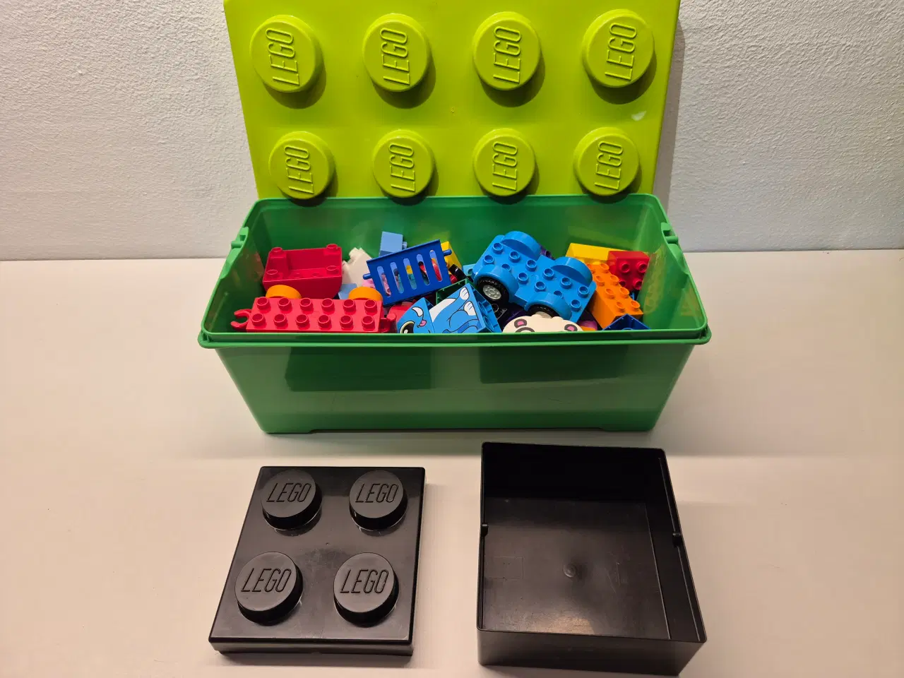 Billede 1 - Duplo Kasse med forskellige blandede klodser ,