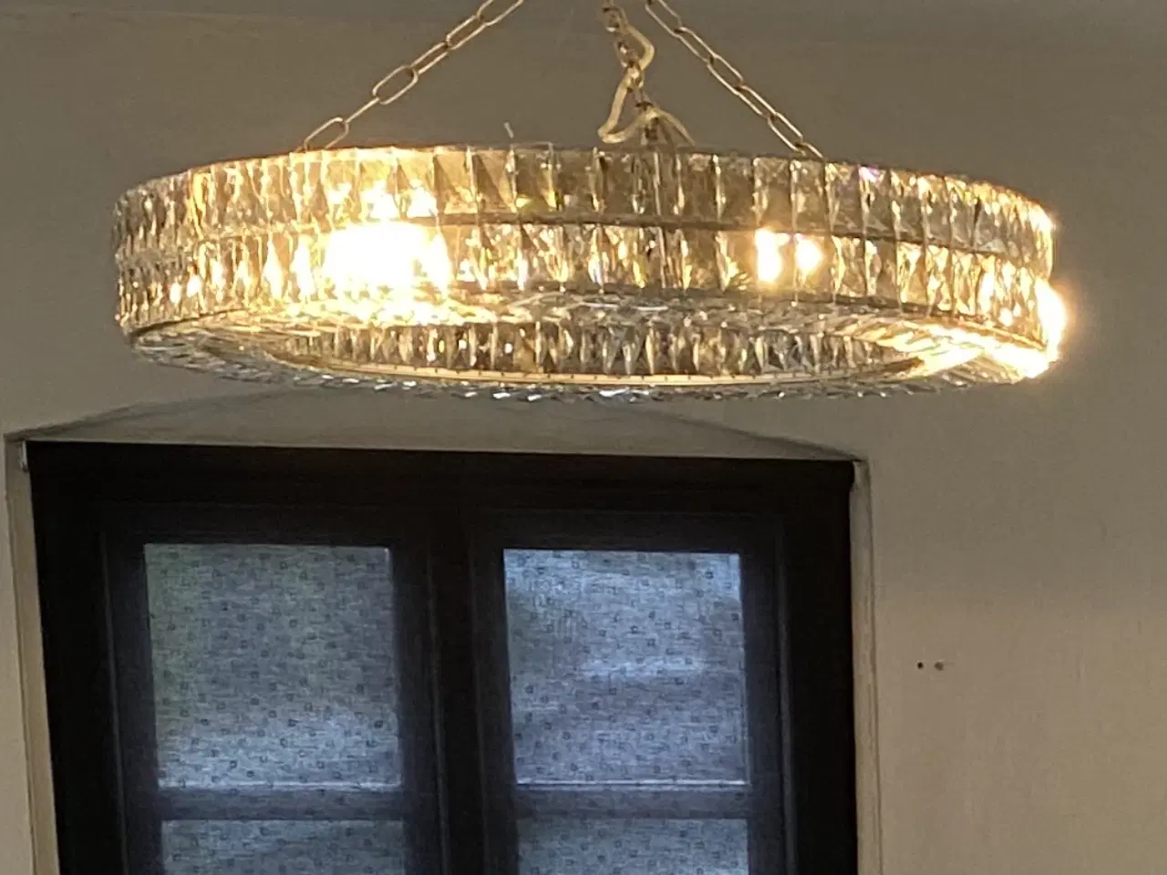 Billede 1 - Krystal Lysekrone Loftlampe