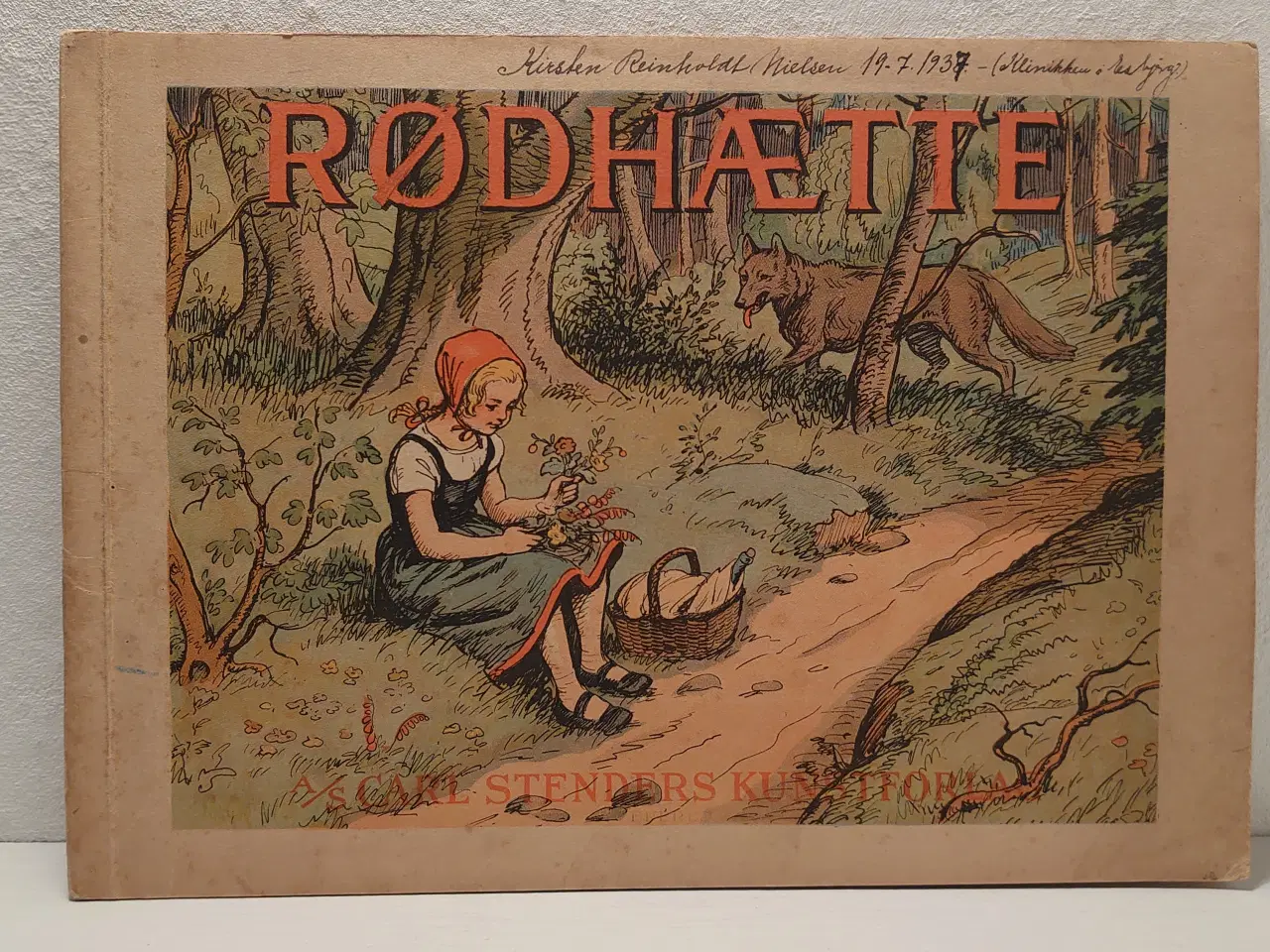 Billede 1 - Brdr. Grimm: Rødhætte. C.Stenders kunstforlag,1937