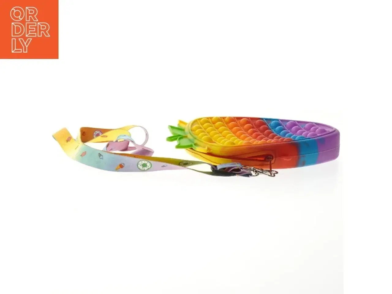 Billede 3 - Regnbue taske med pop-it design (str. 20x18 cm)