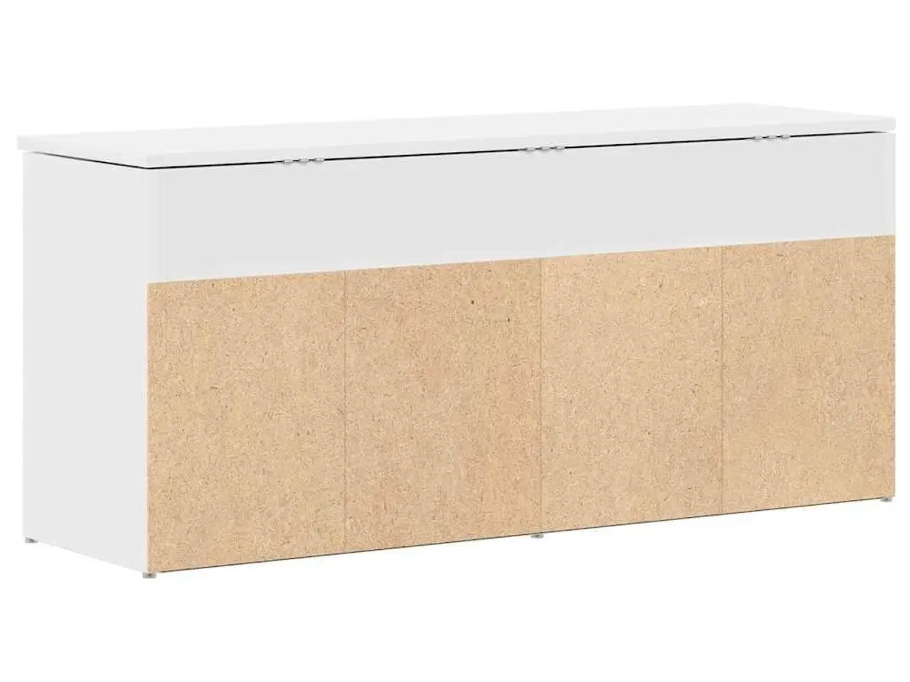 Billede 6 - Skobænk 102x30,5x45 cm konstrueret træ hvid