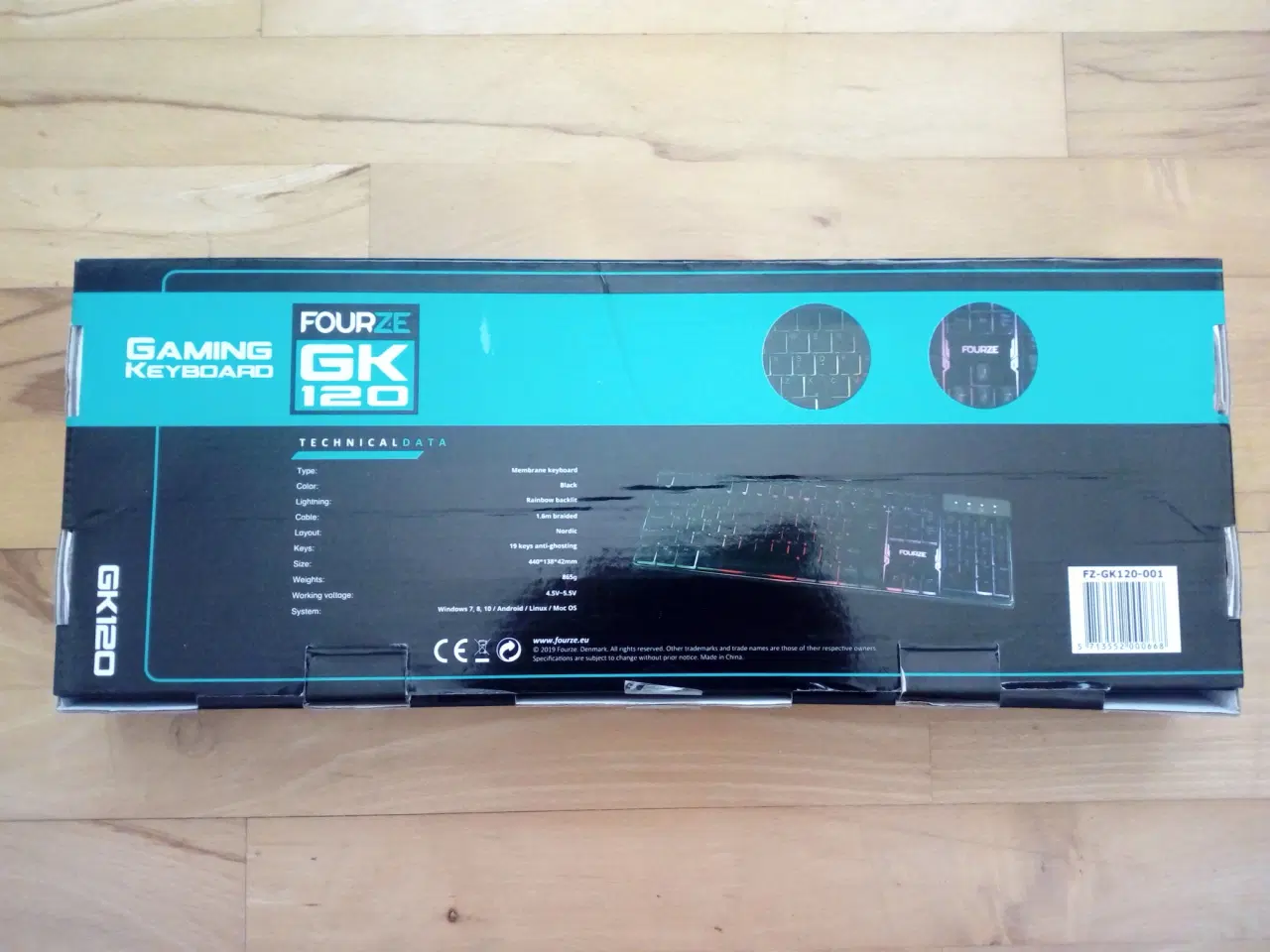 Billede 5 - Fourze GK120 RGB gaming tastatur baggrundslys