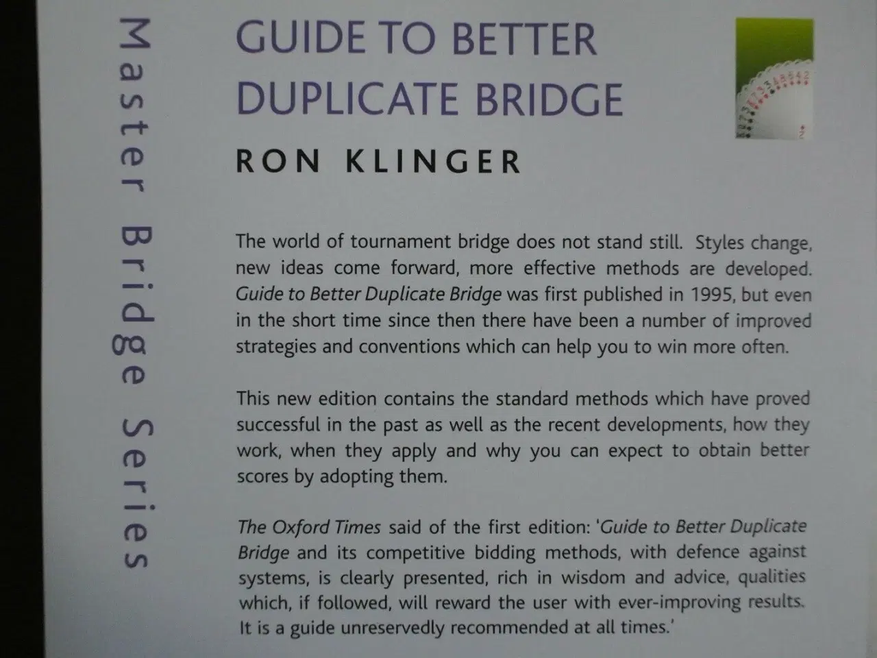Billede 3 - guide to better duplicate bridge, by ron klinger, 