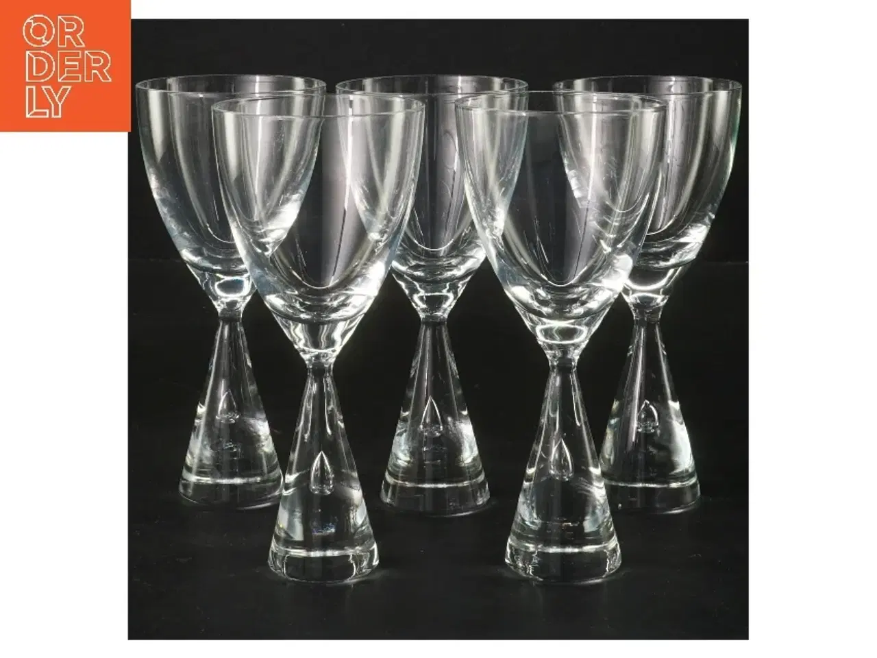 Billede 1 - Holmegaard Princess vinglas sæt (str. 5 stk Ø 6,5 cm længde 14 cm)