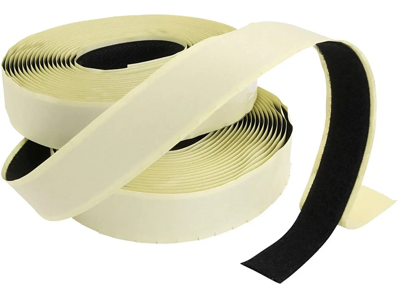 Billede 1 - Selvklæbende Burrebånd 2 cm x 25 m - Sort