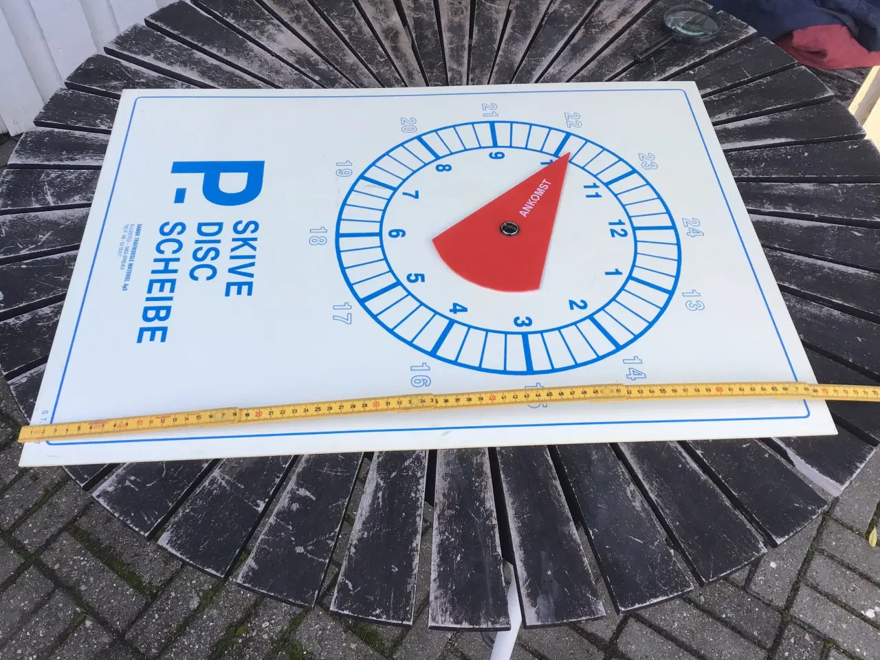 Billede 4 - Skilt p skive gammel fra køreskole stort