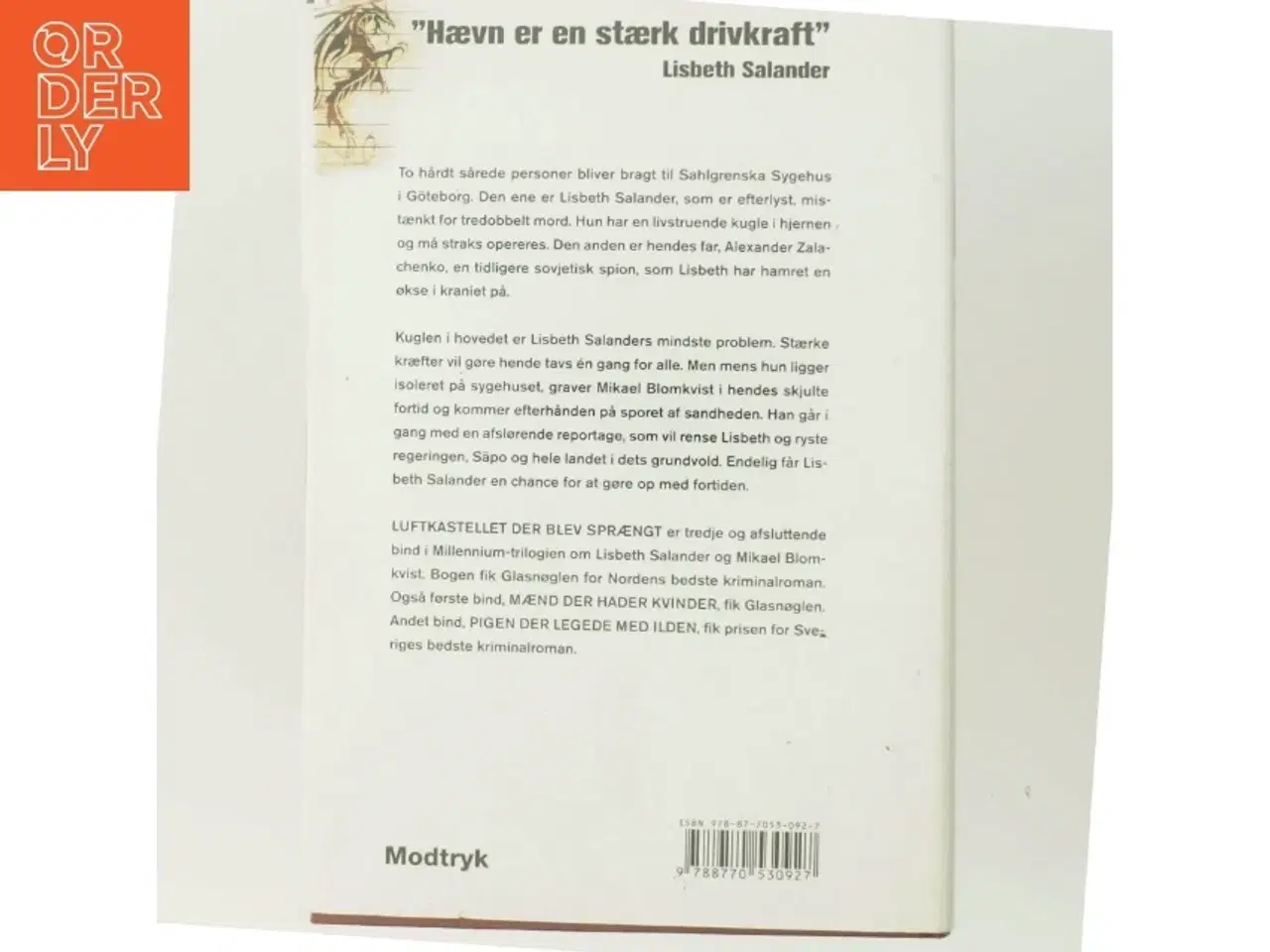 Billede 3 - Luftkastelletderblevsprngt Stir up a Hornets' Nest of Girl. Shi Dige Larsen. the Danish Original. Hardcover](chinese Edition) (Bog)