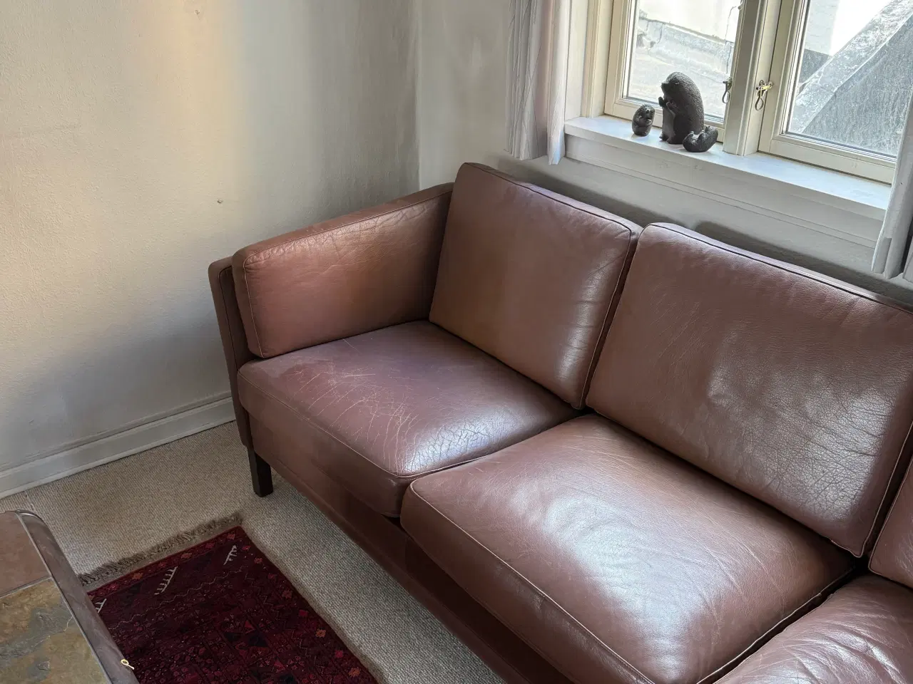 Billede 2 - 3 personers læder sofa 