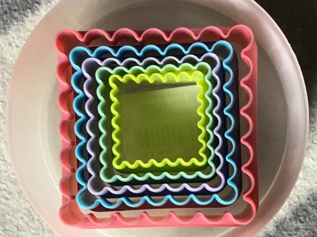 Billede 1 - Firkanter med bølgekant udstikkersæt