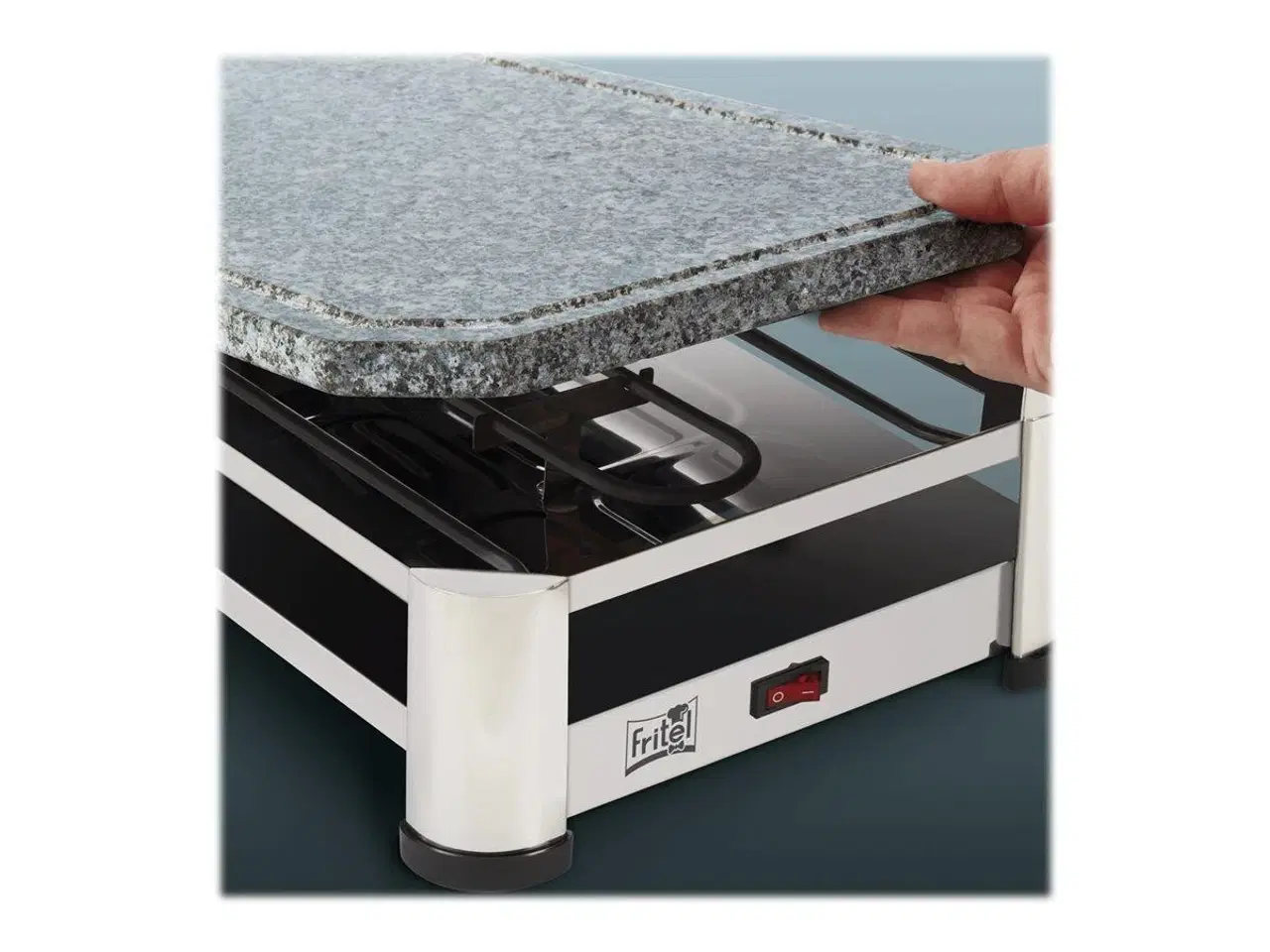 Billede 4 - Raclette grill FRITEL SG 2180 – rustfrit stål/krom-sort, 1.500 W