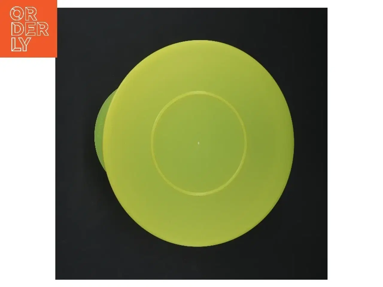 Billede 2 - Gul plastskål med låg fra Tupperware (str. Ø 18 cm)