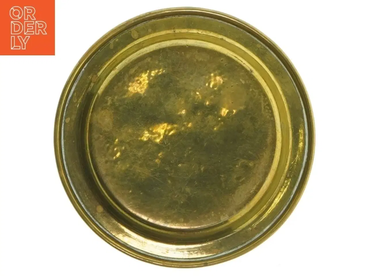 Billede 5 - Messingsæt med graveringer (str. Ø. 11,5 cm. og. 9,5 cm. og 5,5 cm)