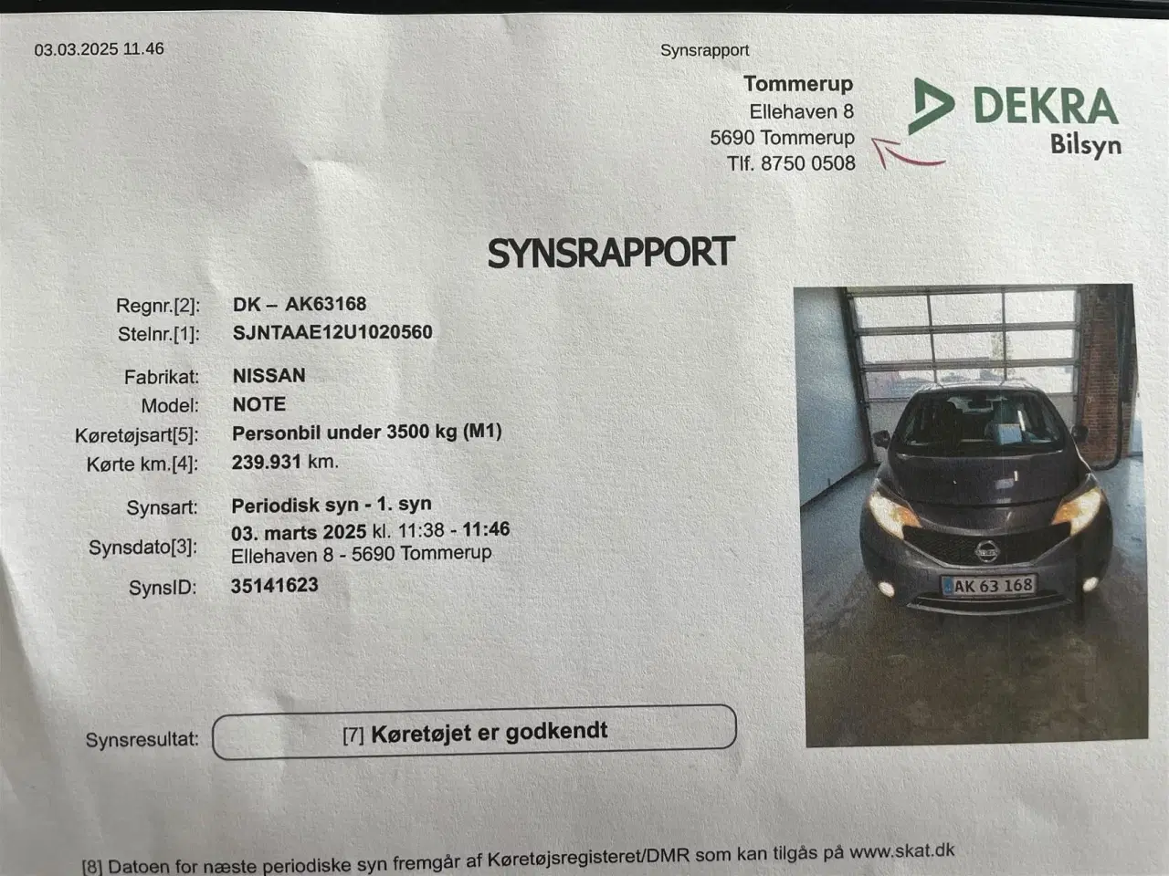 Billede 3 - Nissan Note 1,2 Acenta 80HK 5d