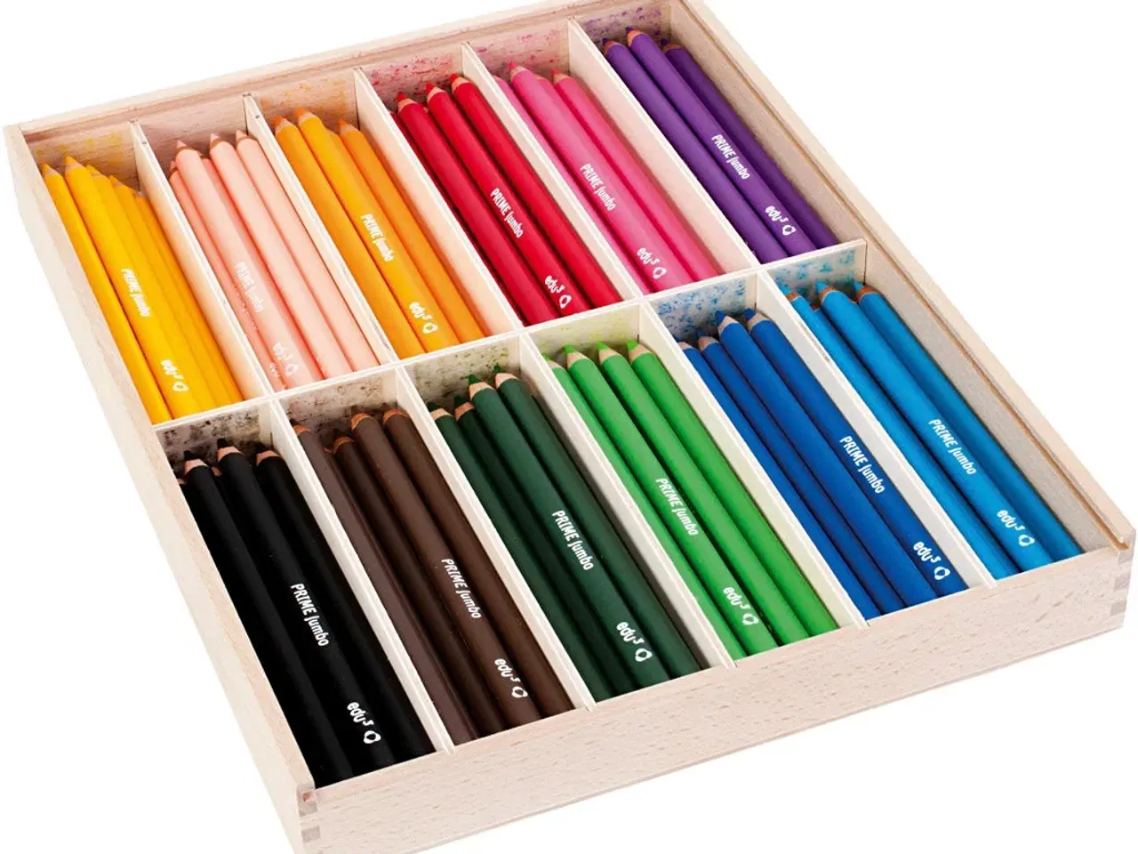 Billede 1 - Edu Kraftige Farveblyanter - 12 Assorterede Farver