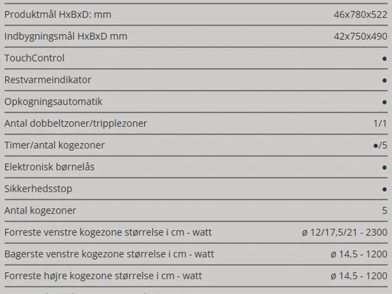 Billede 2 - Keramisk kogeplade 80cm sælges 