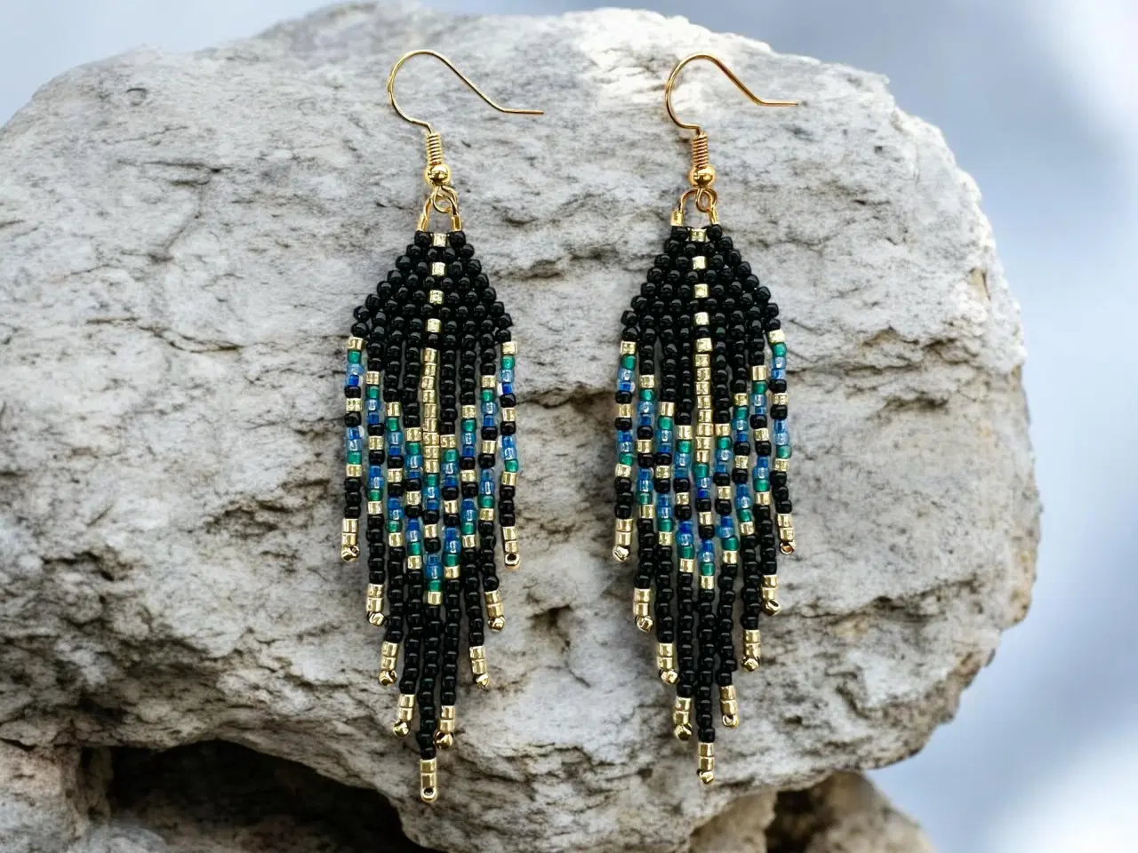 Billede 3 - Grønlandske perle øreringe