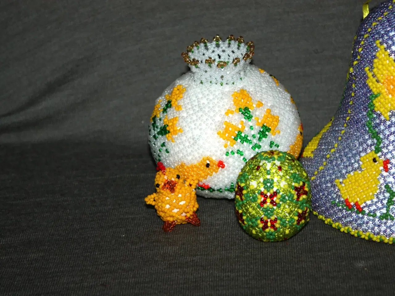 Billede 2 - Pynt til Påske Påskeæg 5 cm, Lysestager, 