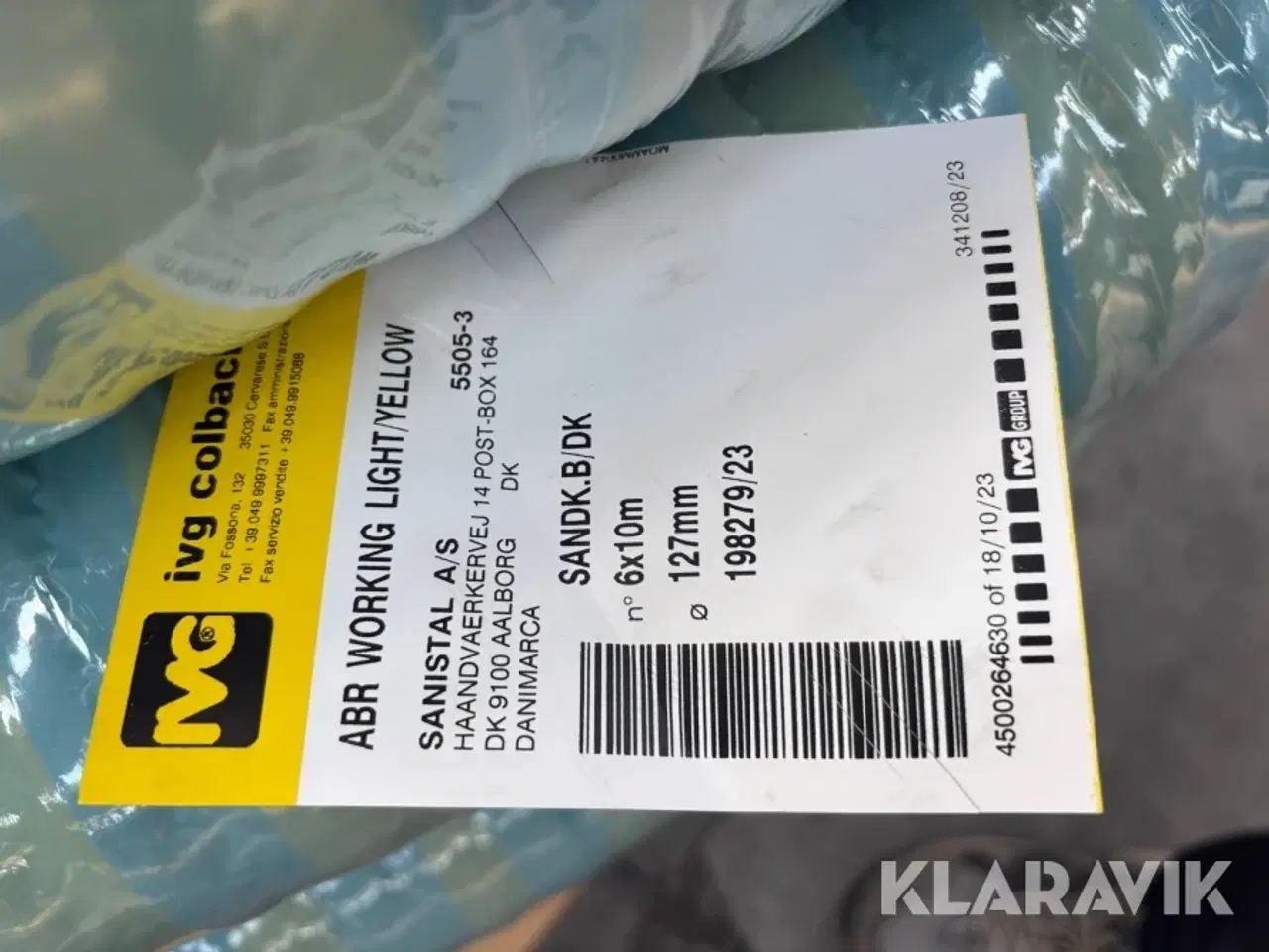 Billede 9 - Olie/brændstofslange IVG Colbachini S. P. A. ABR working light/yellow