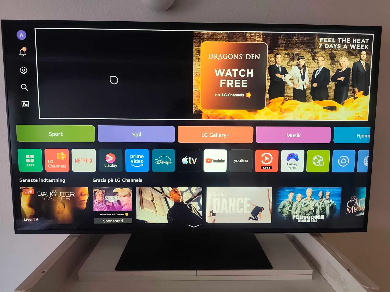 Billede 1 - LG 55" 4K UHD LED TV a5 Gen6 Ai Processor 4K