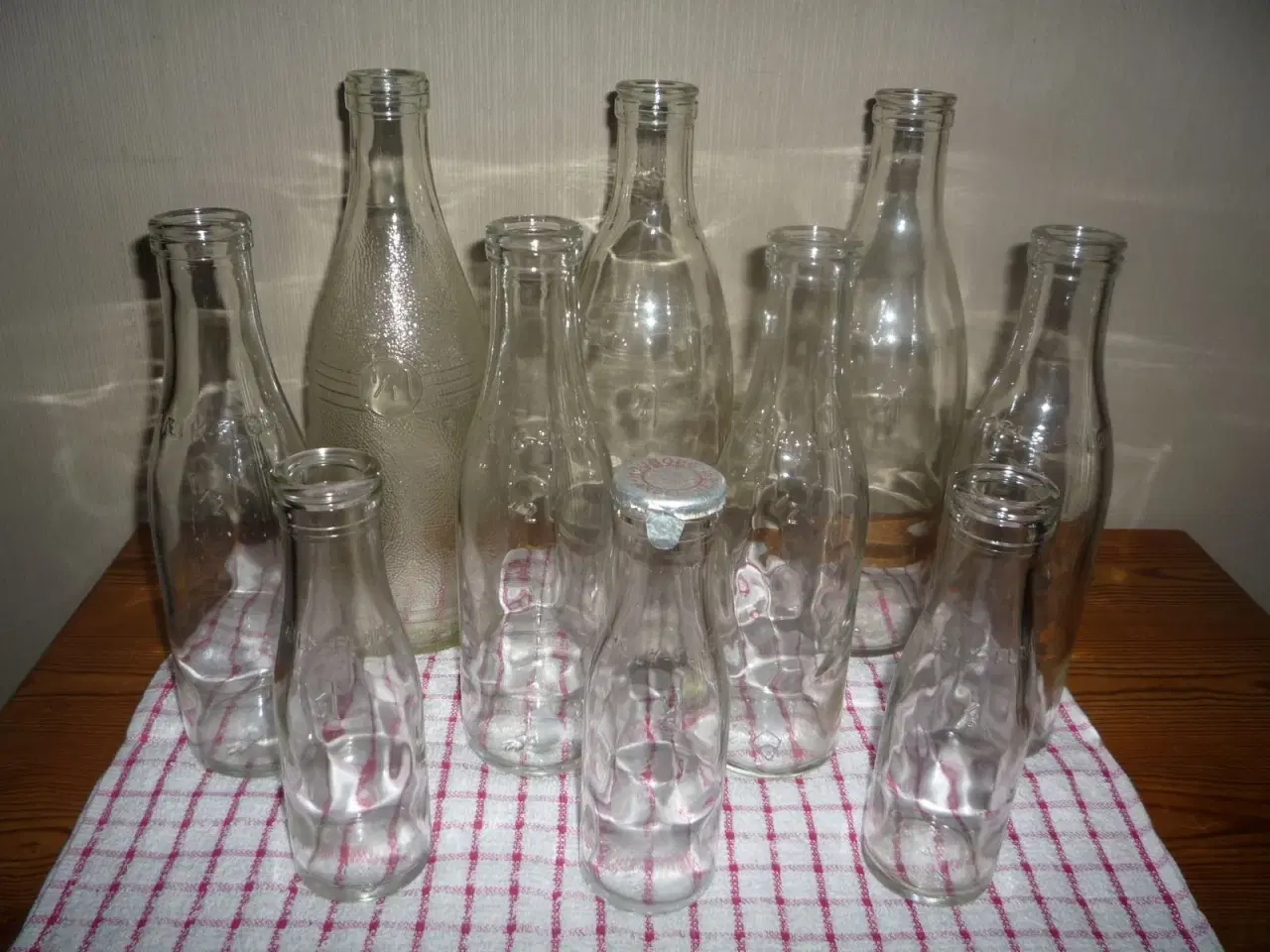 Billede 6 - Gamle mælkeflasker, flere størrelser