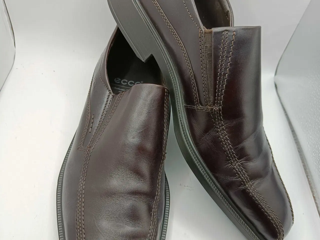 Billede 6 - Ecco brun læder sko 45str