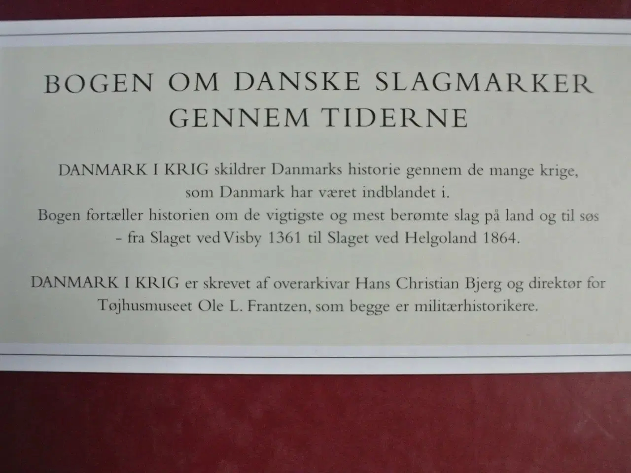 Billede 4 - danmark i krig, af hans christian bjerg og ole l. 
