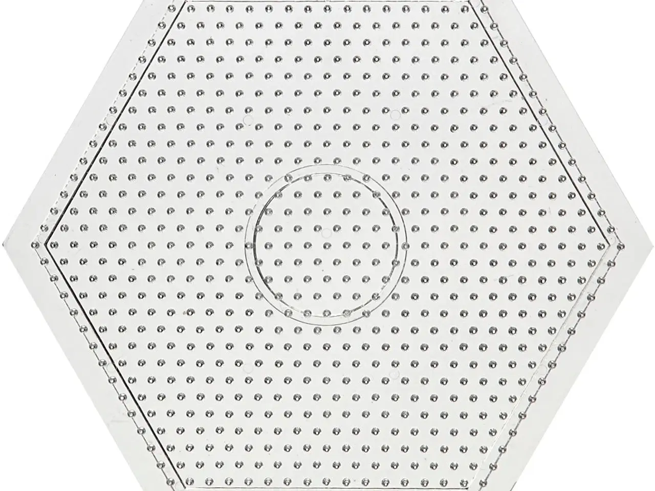 Billede 1 - Stor Sekskantet Perleplade 15x15 cm - 10 stk.