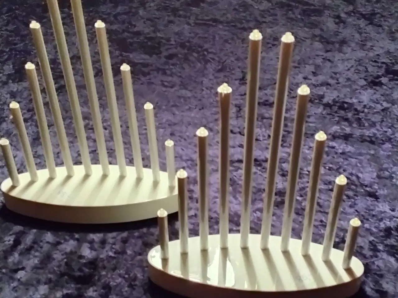 Billede 1 - 2 stk 10 armet LED julelysestage m/varmt hvidt lys