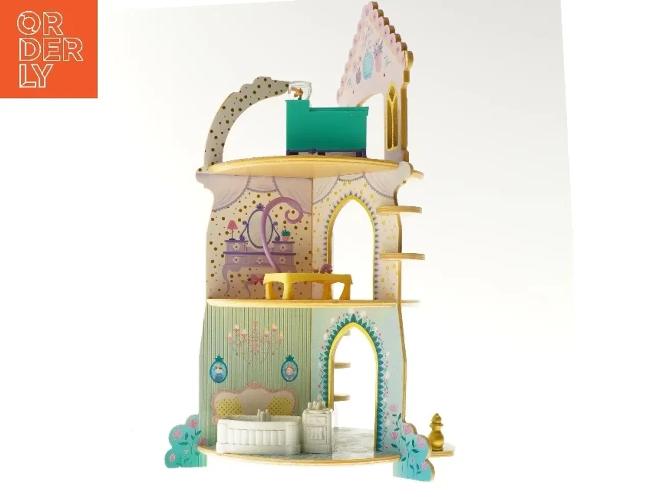 Billede 1 - Djeco Arty Prinsessetårn Dukkehus i flere etager (str. 49 cm)