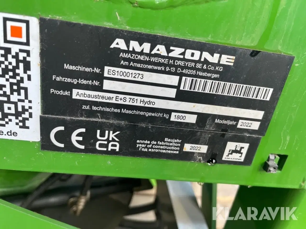 Billede 5 - Saltspreder Amazone E+S 751 Hydro