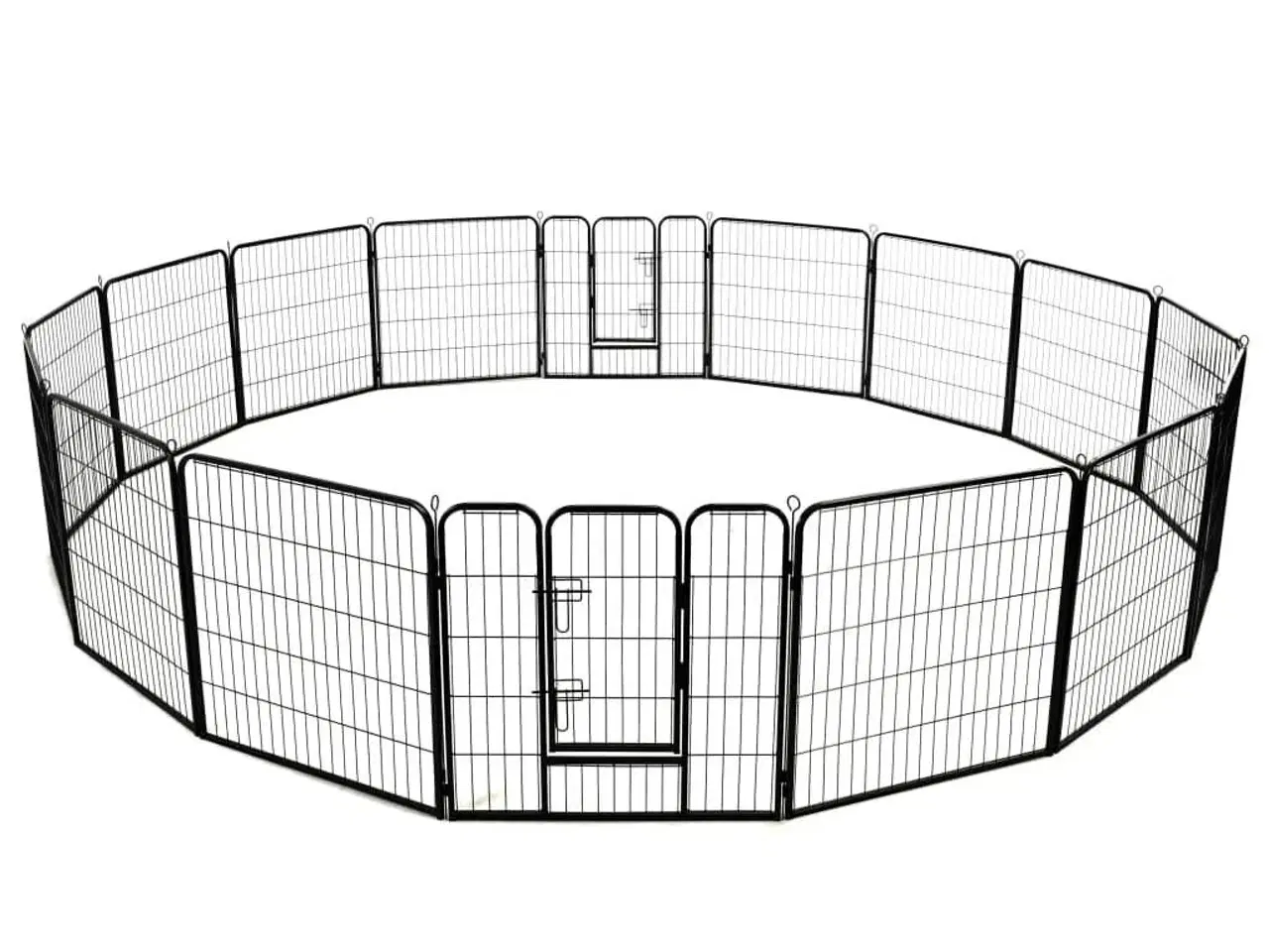 Billede 5 - Løbegård til hunde stål 80 x 80 cm sort