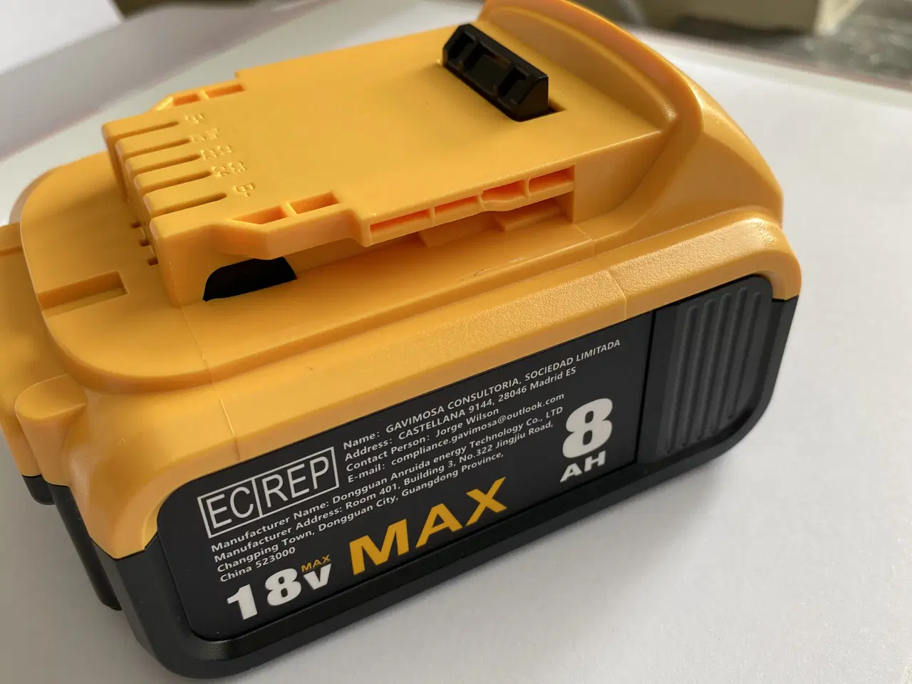 Billede 1 - 18v lithium 8ah batteri