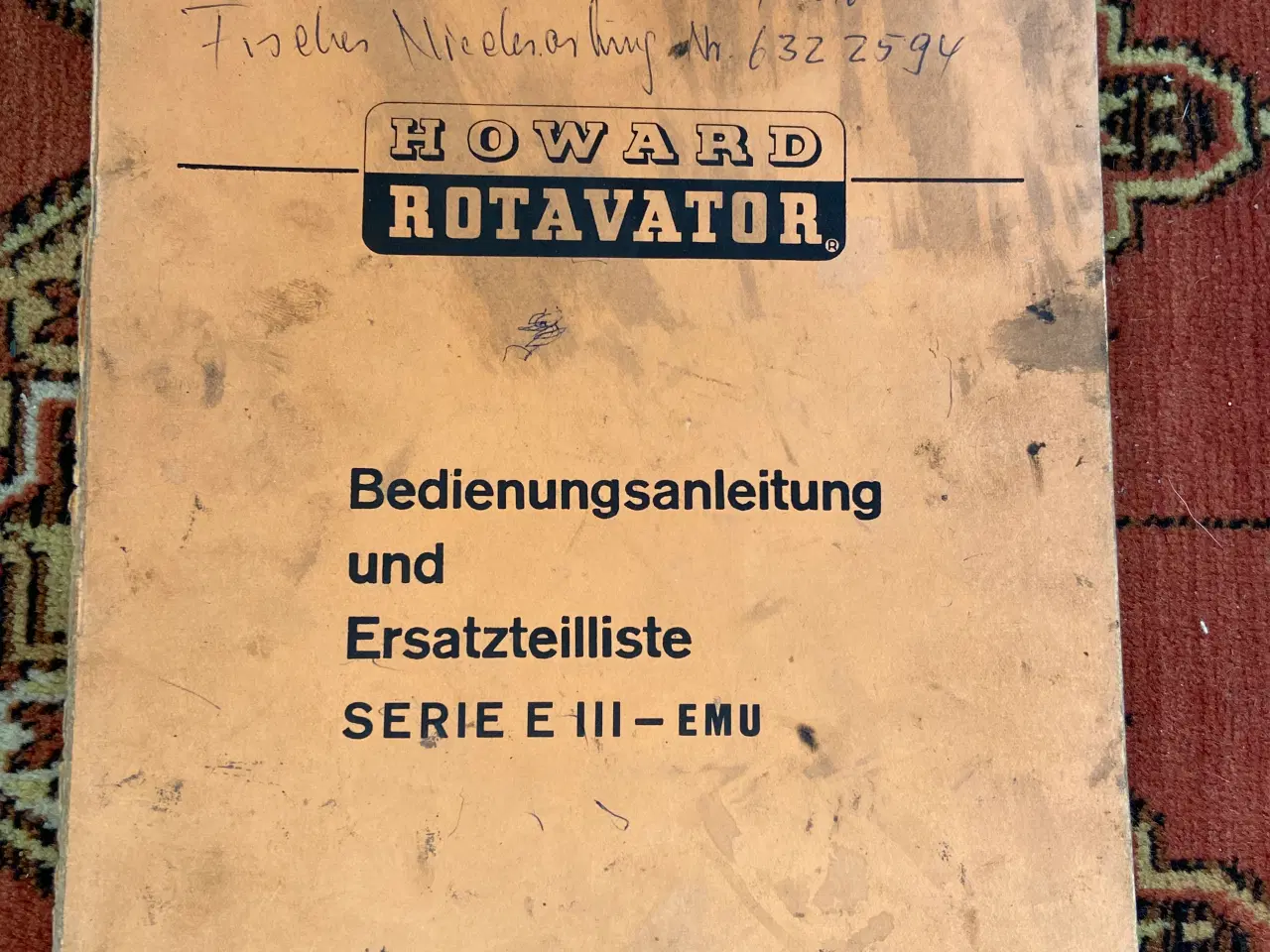 Billede 1 - Howard Rotavator instruktionsbog