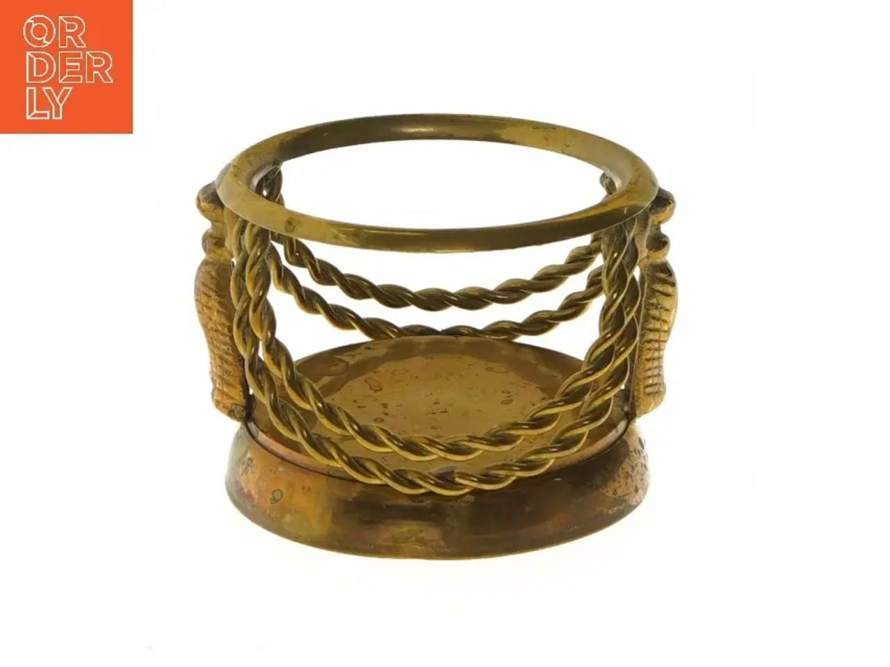 Billede 1 - Messing lysestage (str. Ø 10,5x8 cm)