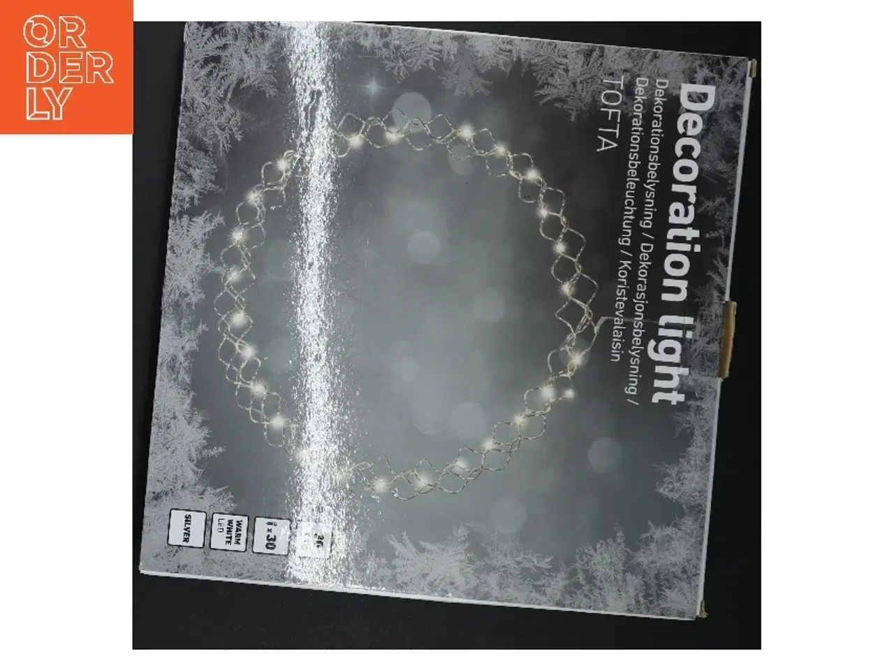 Billede 3 - Dekorationslys i kædedesign (str. 30 cm)