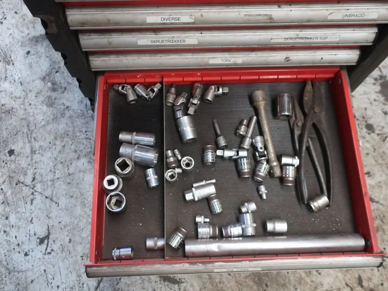 Billede 12 - Værktøjsvogn med div. Værktøj