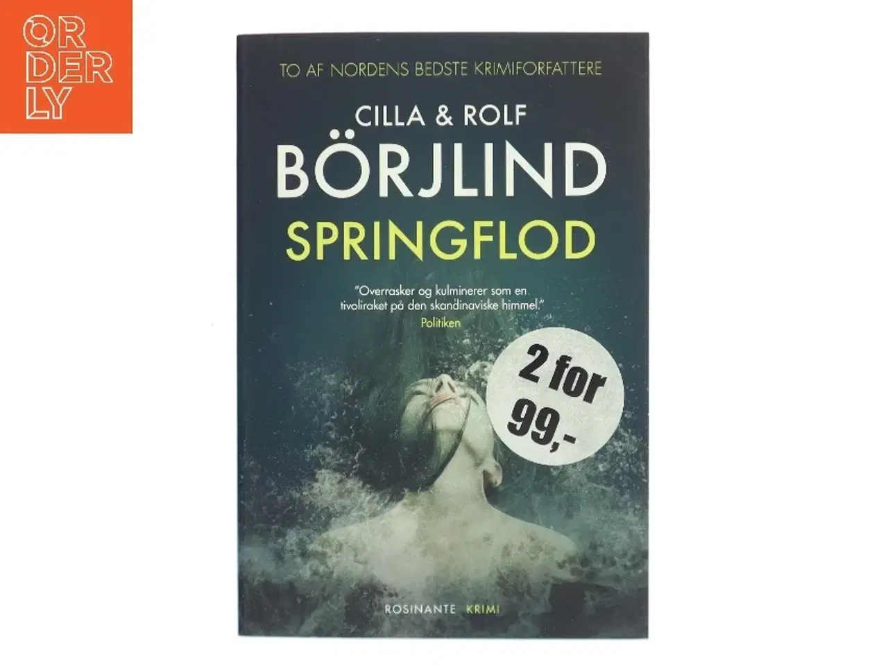 Billede 1 - Springflod : krimi af Cilla Brjlind (Bog)