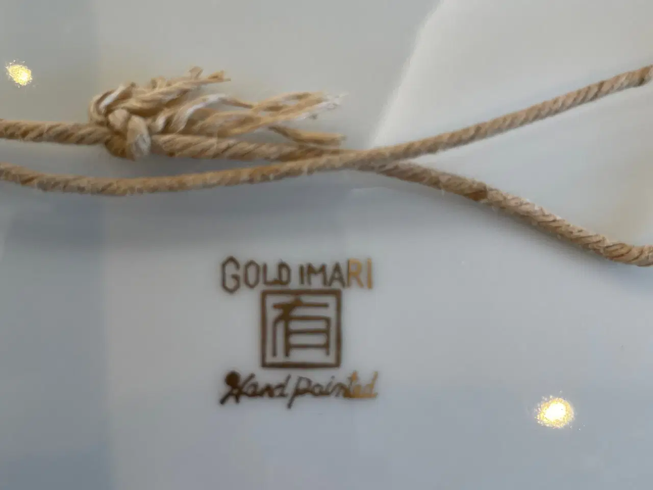 Billede 3 - Stor Golden Mari Platte hand painted