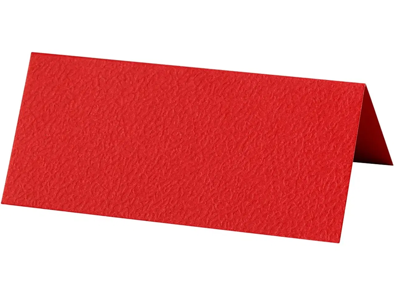 Billede 1 - Bordkort, str. 9x4 cm, 220 g, rød, 10stk./ 1 pk.