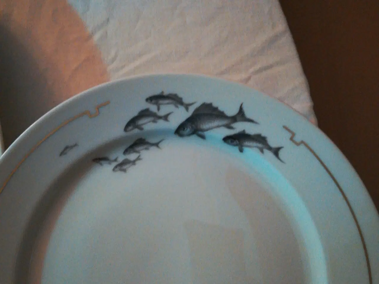 Billede 2 - Porcelæn stel fiskeretter. 