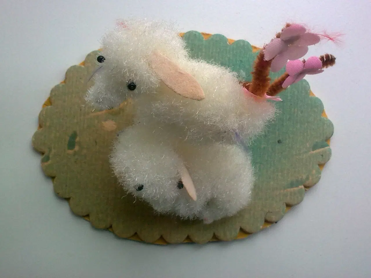 Billede 5 - RETRO påske figur m kyllinger og får og får ikke