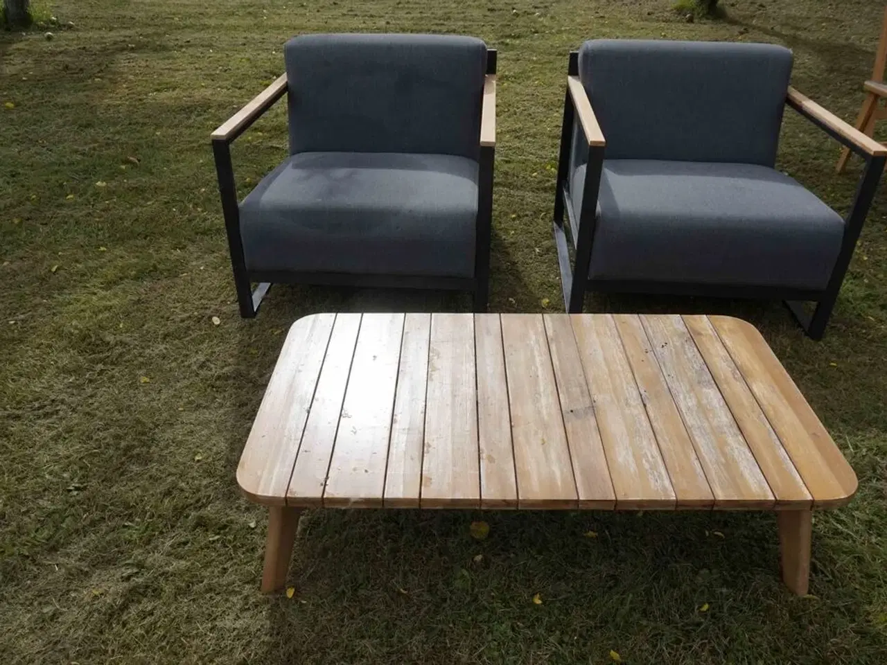 Billede 1 - 2 stk Loungestole med bord
