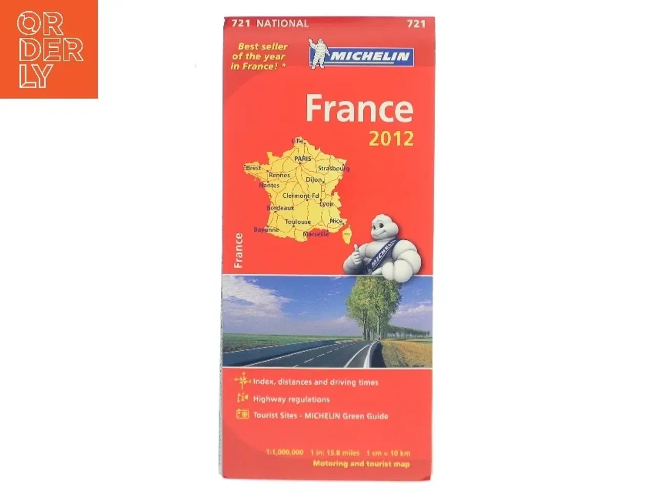 Billede 1 - Michelin kort over Frankrig 2012 fra Michelin (Bog)