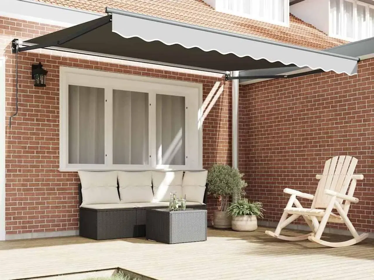 Billede 3 - Markise Antracit 3,5 x 2,5 m Metal