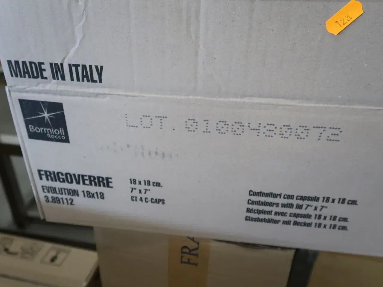 Billede 2 - 3 kasser plastikbeholder BORMIOLI Model: 389112