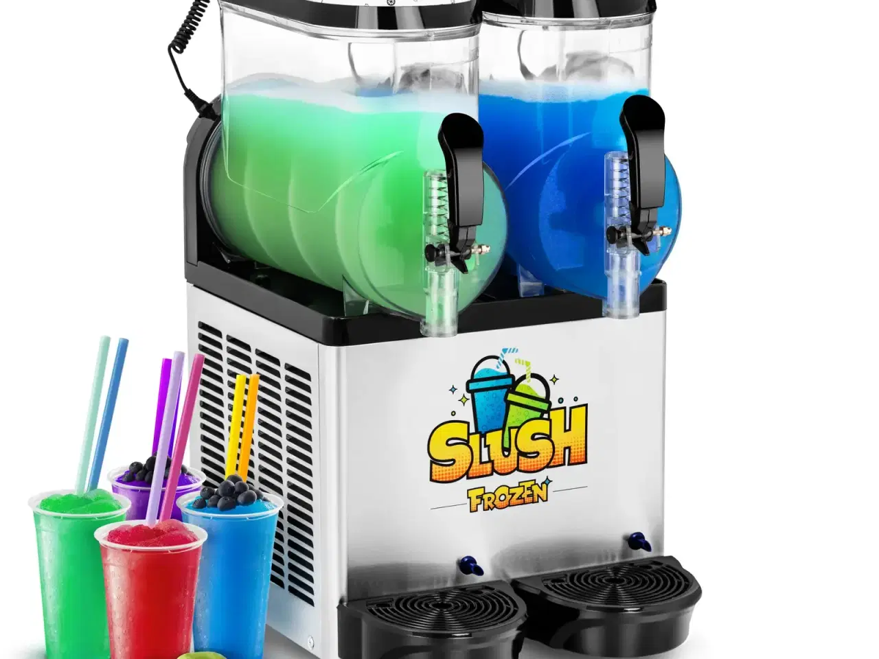 Billede 1 -  Slush ice-maskine – 2 x 12 liter – LED