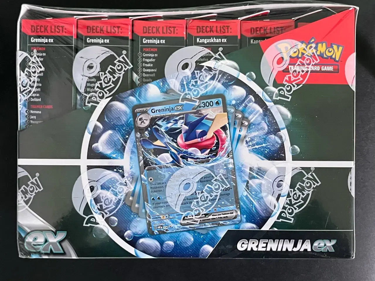 Billede 1 - Display med 6 stk Ex Battle deck Greninja/Kangaskh
