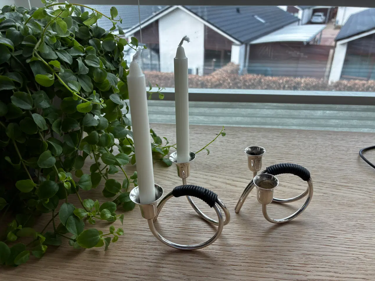 Billede 1 - Flotte retro lysestager til 2 lys